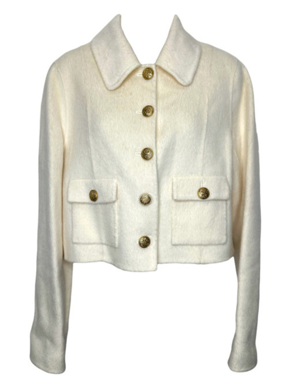 LoveShackFancy Lettie Jacket in Oatmeal